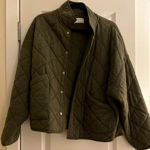 Z Supply Maya Quilted Jacket : Army green - Womens Medium : Worn twice !
